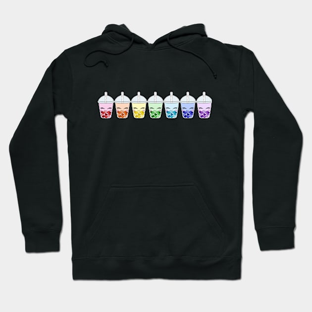 Rainbow Bubble Tea Hoodie by Happy Taco Studio